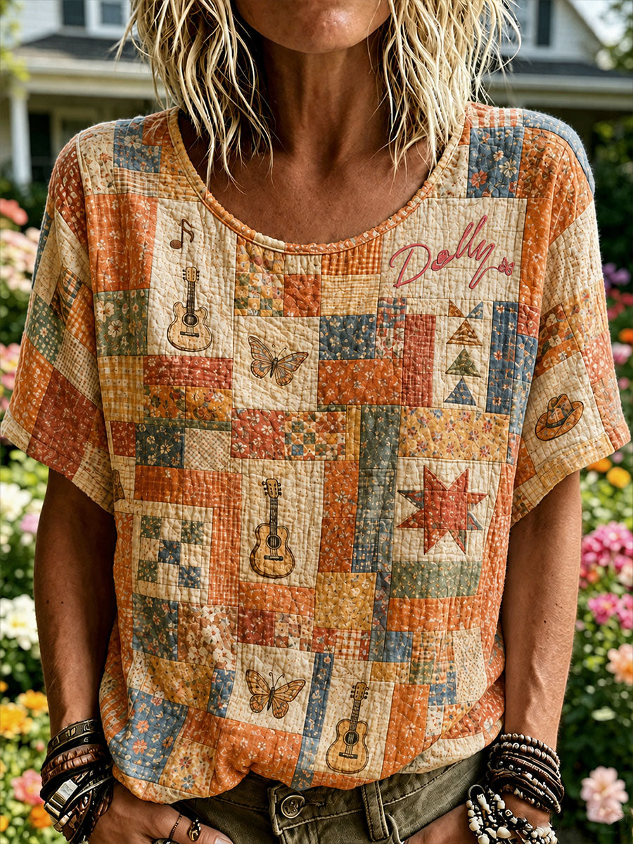 Women's Legendary country music singer Cotton-linen T-shirt