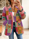 Women'S Butterfly Design Printed Casual Cardigan