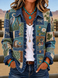 Women's Tennessee Country-Style Patchwork Shirt