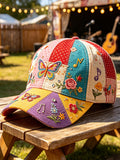 Unisex Butterfly Art Design Print Baseball Cap