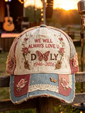 Unisex Country Music Lover We Will Always Love U Printed Hat