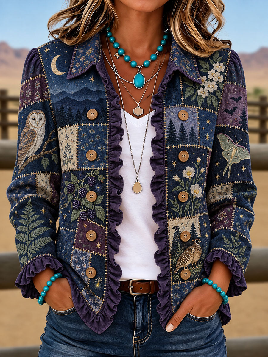 Women's Tennessee Country-Style Patchwork Shirt