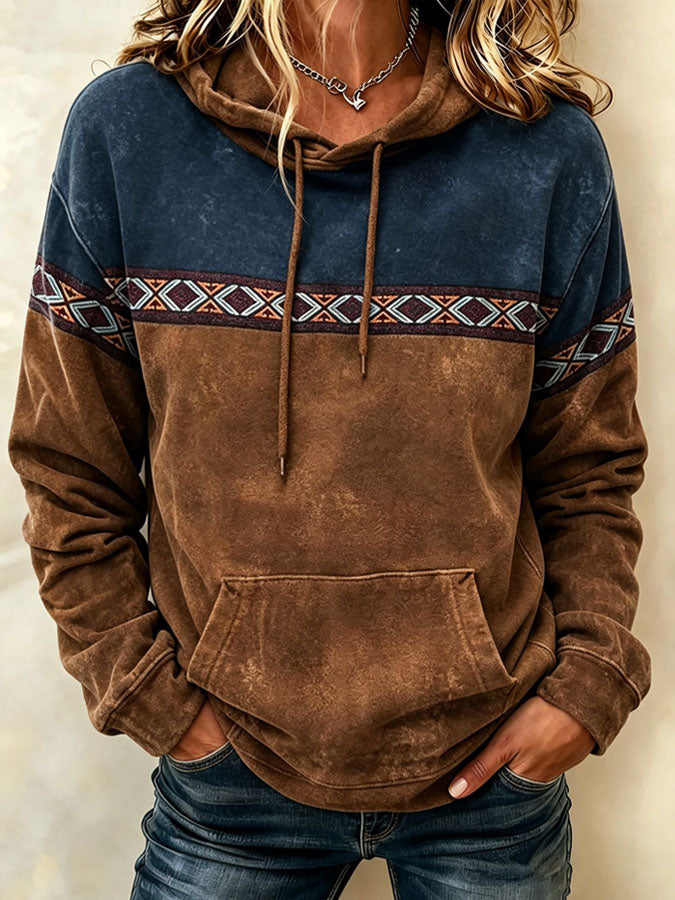 Women'S Vintage Western Style Hoodie