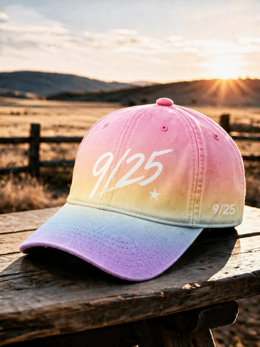 Retro Commemorative Printed Washed Hat