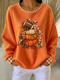 Women'S Autumn Season Waffle Sweatshirt
