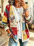 Women's Canadian Print Cardigan