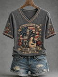 Women'S Commemorative Printed Casual T-Shirt