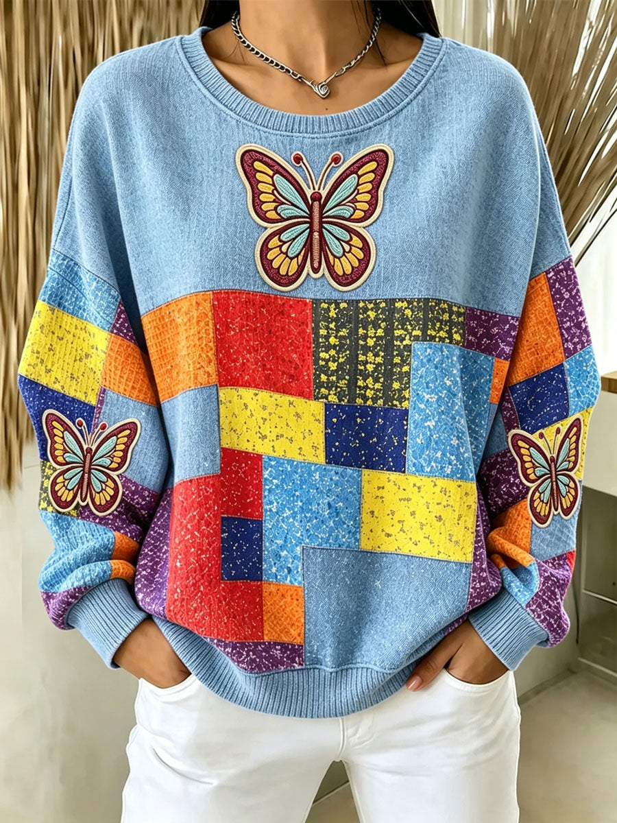 Women's Casual Commemorative Printed Long-Sleeved Top