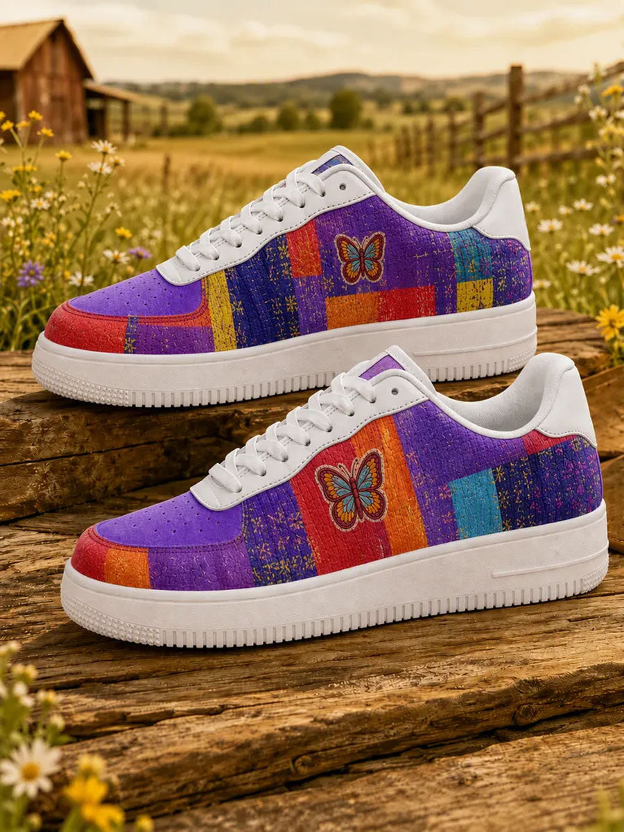 Unisex  Floral Butterfly Pattern Casual Sports Shoes