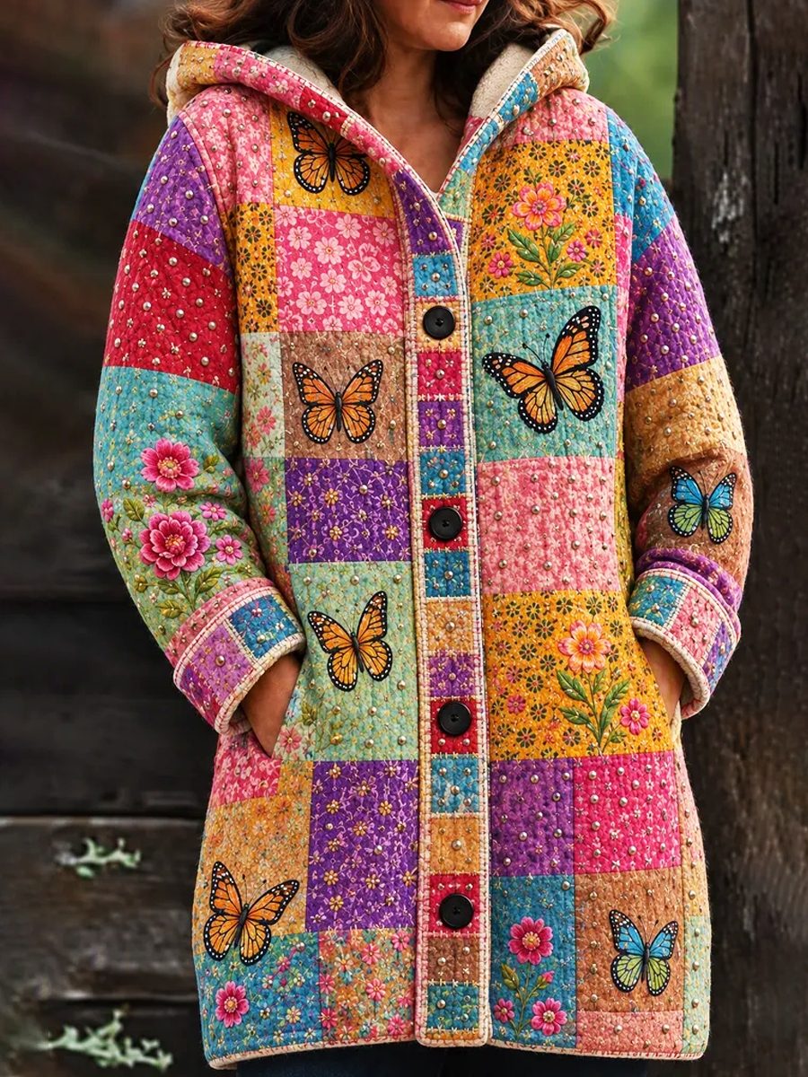 Women's Patchwork Art Knitted Cardigan