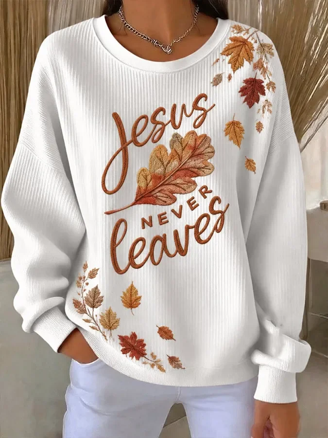 Women Text Letters Crew Neck Printing Casual Spring/Fall Long Sleeve Sweatshirt