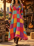 Women'S Patchwork Art Dress
