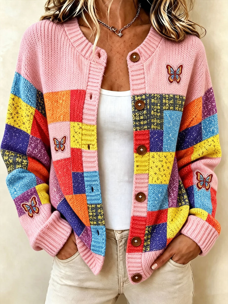 Women's Tennessee Quilting & Patchwork knit cardigan